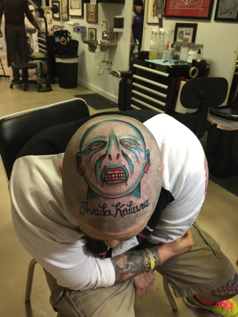 Voldemort Head Tattoo Harry Potter Fandom