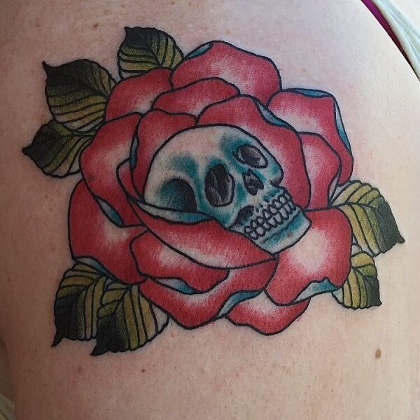 skull rose