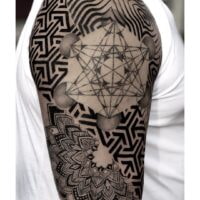 sleeve lotus mandala tattoo 
